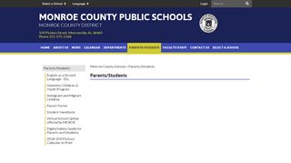 
                            1. Parents/Students - Monroe County Schools