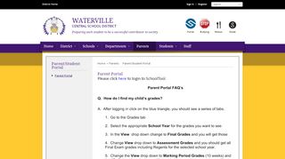 
                            3. Parent/Student Portal / Parent Portal - Waterville Central School