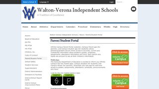 
                            5. Parent/Student Portal - Walton-Verona Independent Schools