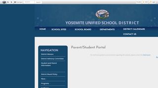 
                            6. Parent/Student Portal - Yosemite USD