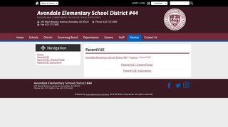 
                            4. ParentVUE - Avondale Elementary School District #44