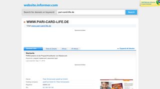 
                            4. pari-card-life.de at WI. Startseite - Website Informer