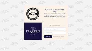 
                            8. Parker's - Login - Parker's Great British Institution