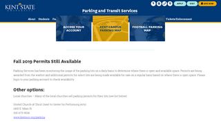 
                            1. Parking and Transit Services | Home Page | Kent State University