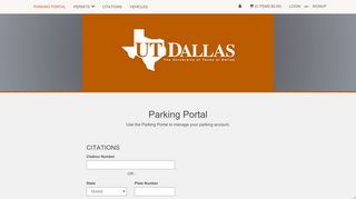 
                            9. Parking Portal: The University Of Texas At Dallas