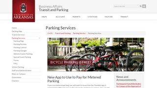 
                            4. Parking Services | Transit and Parking | University of Arkansas