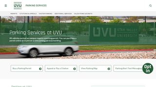 
                            6. Parking Services | Utah Valley University
