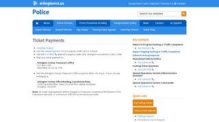 
                            5. Parking Ticket Payments - Police, Arlington, Virginia
