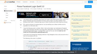 
                            2. Parse Facebook Login Swift 3.0 - Stack Overflow