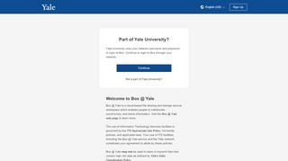 
                            3. Part of Yale University? - Box | Login