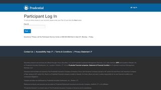 
                            5. Participant Log In - Prudential Retirement