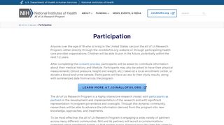 
                            3. Participation - All of Us | National Institutes of Health.