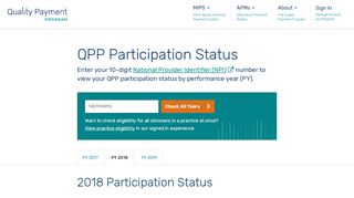 
                            4. Participation Lookup - QPP