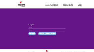 
                            4. #PARTIU STORIES - Login - prepara.com.br