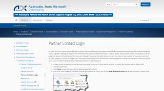 
                            2. Partner Contact Login · Adxstudio Community