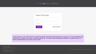
                            3. Partner Portal Login - 1st Global Capital