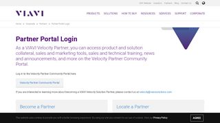 
                            2. Partner Portal Login | VIAVI Solutions Inc.