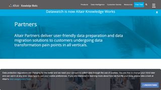 
                            7. Partners - Altair Knowledge Works - Datawatch