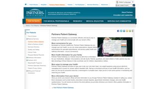 
                            2. Partners Patient Gateway | For Patients | Partners HealthCare