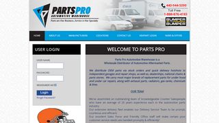 
                            4. Parts Pro -- Home