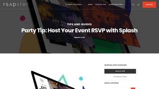 
                            7. Party Tip: Host Your Event RSVP with Splash - RSVPster