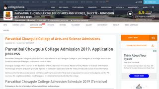 
                            8. Parvatibai Chowgule College of Arts and Science, Salcete ...