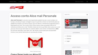 
                            5. Passi Acceso Alice mail personale posta elettronica