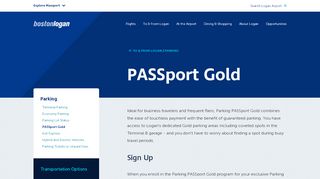 
                            2. Passport Gold at Boston Logan International Airport