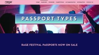 
                            2. Passport Types - Rage Festival