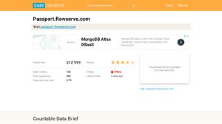 
                            1. Passport.flowserve.com - Easy Counter