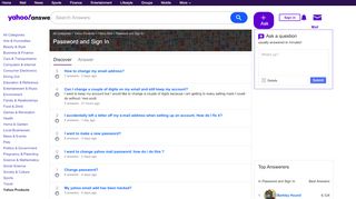 
                            1. Password and Sign In | Yahoo Answers