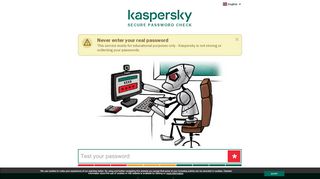 
                            3. Password Check | Kaspersky – It is important to …