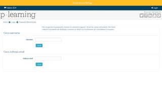 
                            3. Password dimenticata - corsi.p-learning.com
