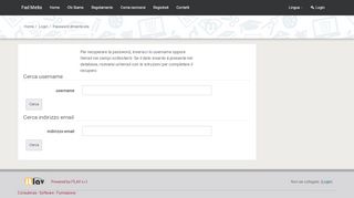 
                            6. Password dimenticata - fadmetis.it