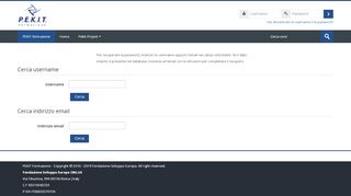 
                            2. Password dimenticata - PEKIT formazione