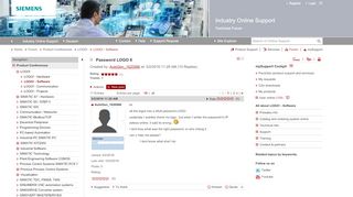 
                            2. Password LOGO 8 - Entries - Forum - Industry Support - Siemens