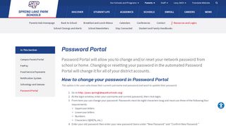 
                            5. Password Portal - Spring Lake Park Schools