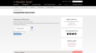 
                            9. Password Recover | Mary Kay Newsroom