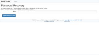 
                            5. Password Recovery - EHR Tutor
