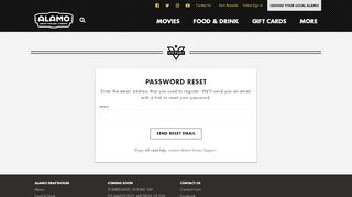 
                            1. Password Reset | Alamo Drafthouse Cinema