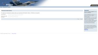 
                            5. Password Reset Application - AF Portal