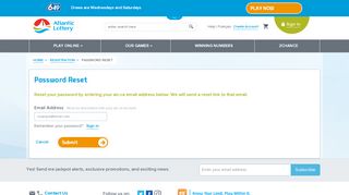 
                            6. Password Reset | Atlantic Lottery Corporation
