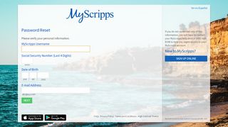 
                            8. Password Reset Page - MyScripps