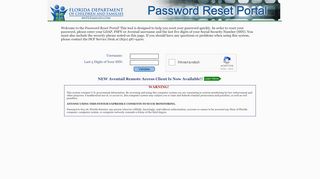 
                            3. Password Reset Portal - Florida Department of Children and Families