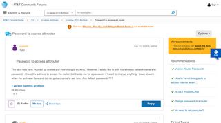 
                            1. Password to access att router - AT&T Community