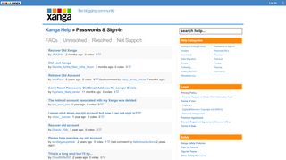 
                            6. Passwords & Sign-In « Xanga Help