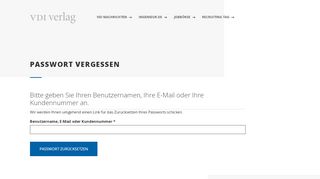 
                            9. Passwort vergessen - Benutzerverwaltung VDI …