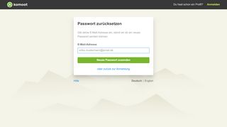 
                            4. Passwort vergessen? - Komoot