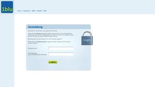
                            3. Passwort Vergessen - login.1blu.de