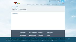 
                            1. Passworteingabe nach Login - AIDA